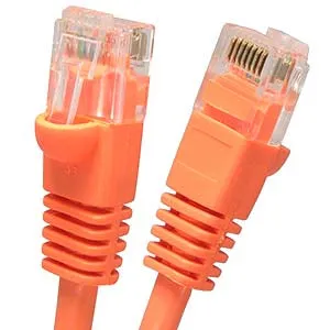 12Ft Cat6 UTP Ethernet Network Booted Cable Orange