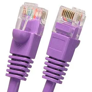 12Ft Cat6 UTP Ethernet Network Booted Cable Purple