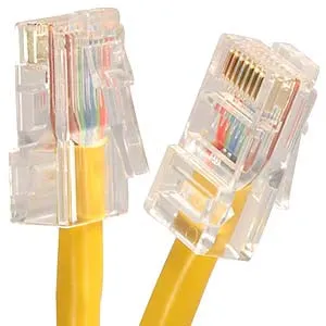 1.5Ft Cat6 UTP Ethernet Network Non Booted Cable Yellow