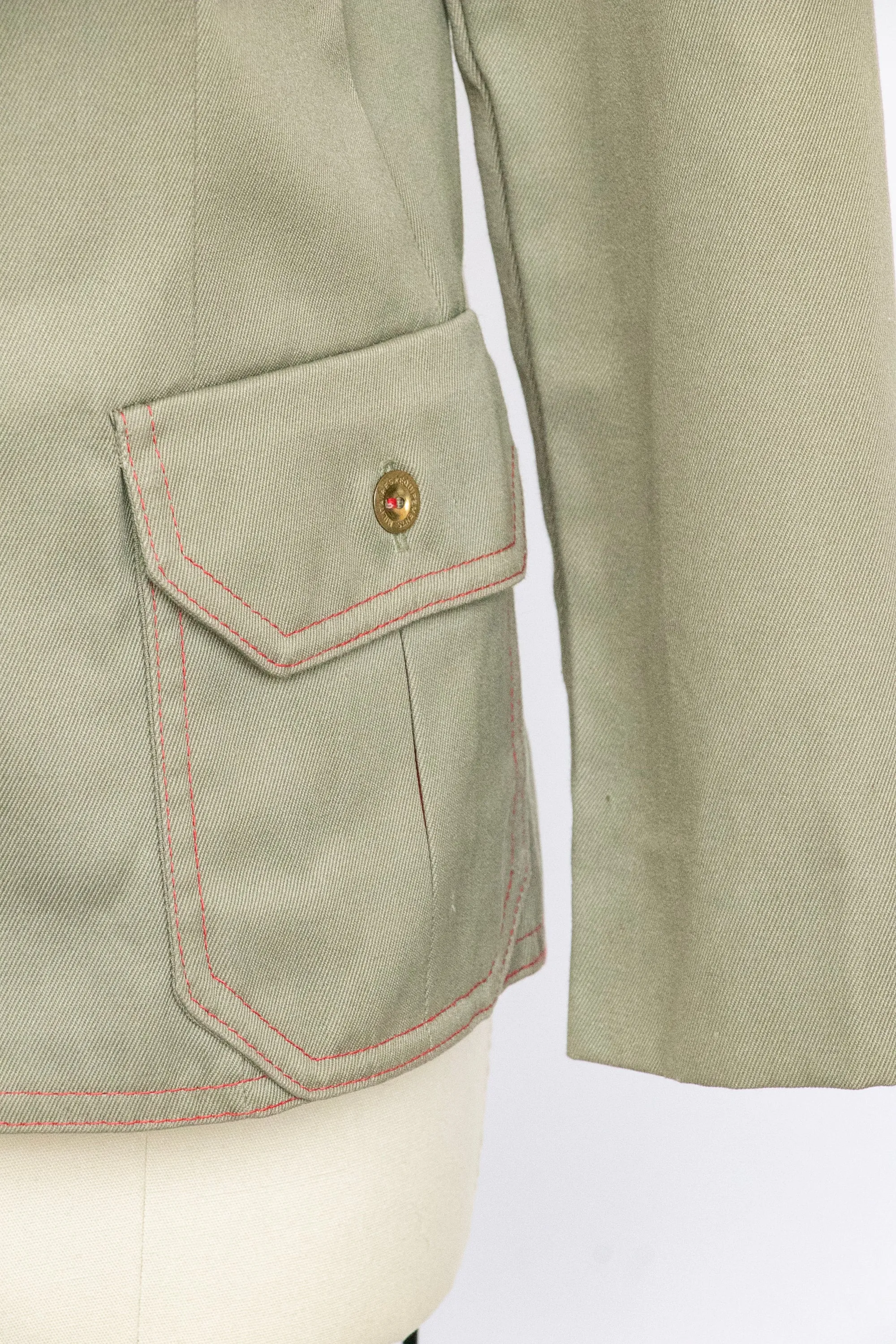 1970s Blazer Green Equestrian Jacket M