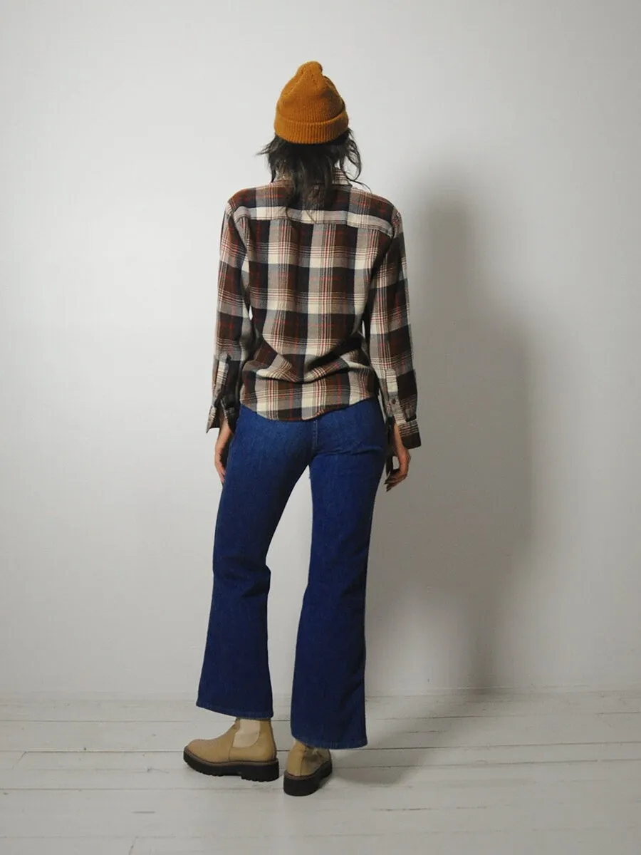 1970's Cozy Fall Plaid Flannel