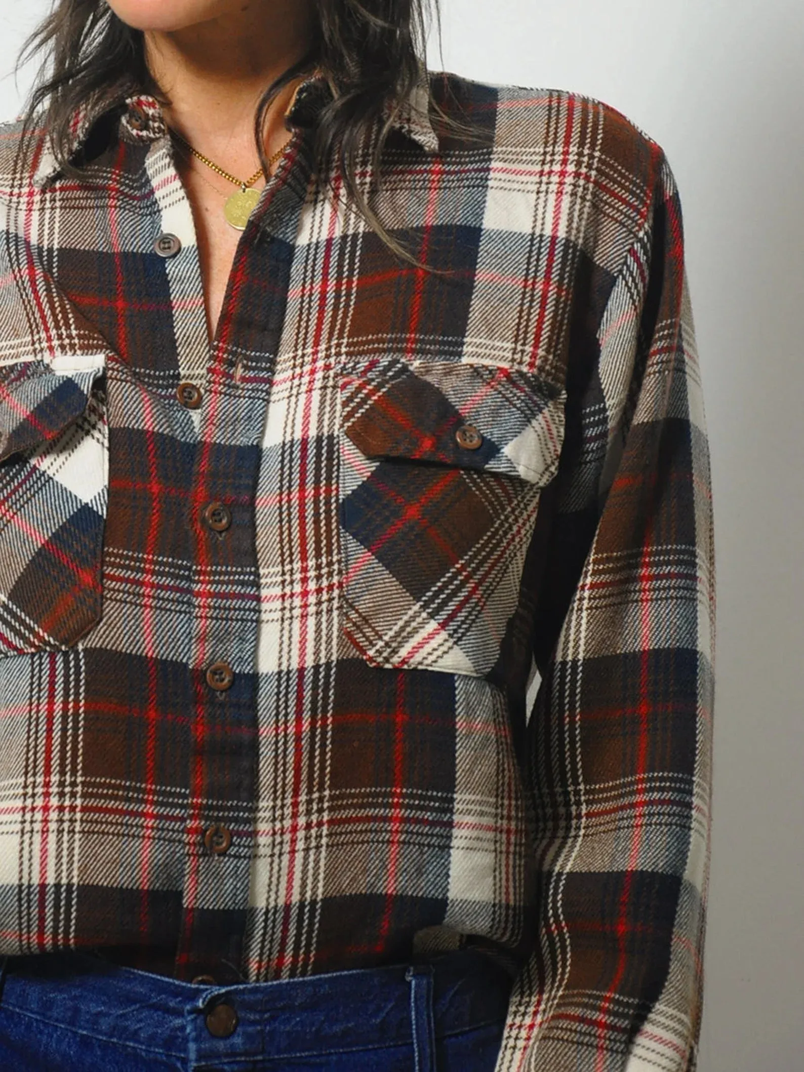 1970's Cozy Fall Plaid Flannel