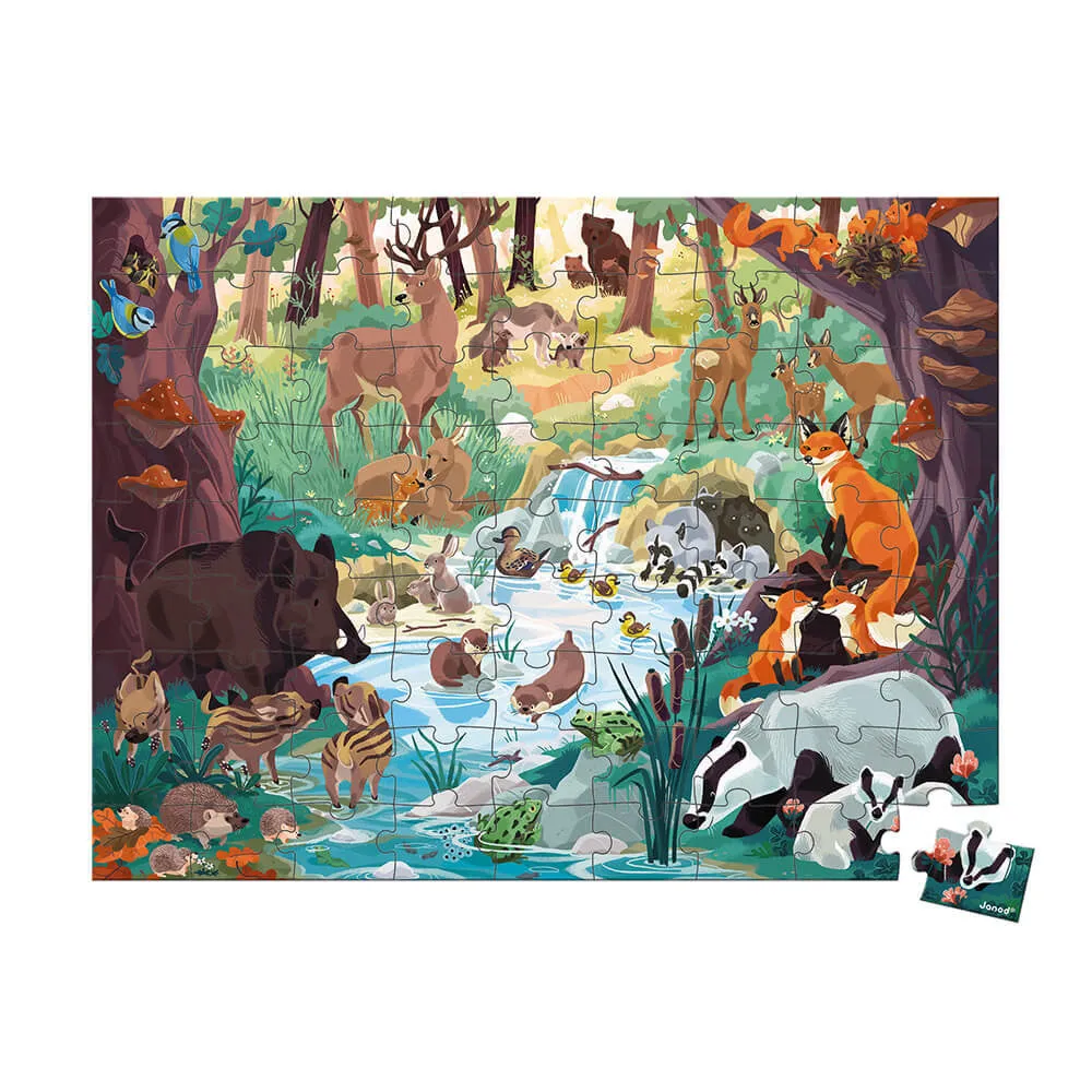 81-PIECE ANIMAL FOOTPRINTS PUZZLE