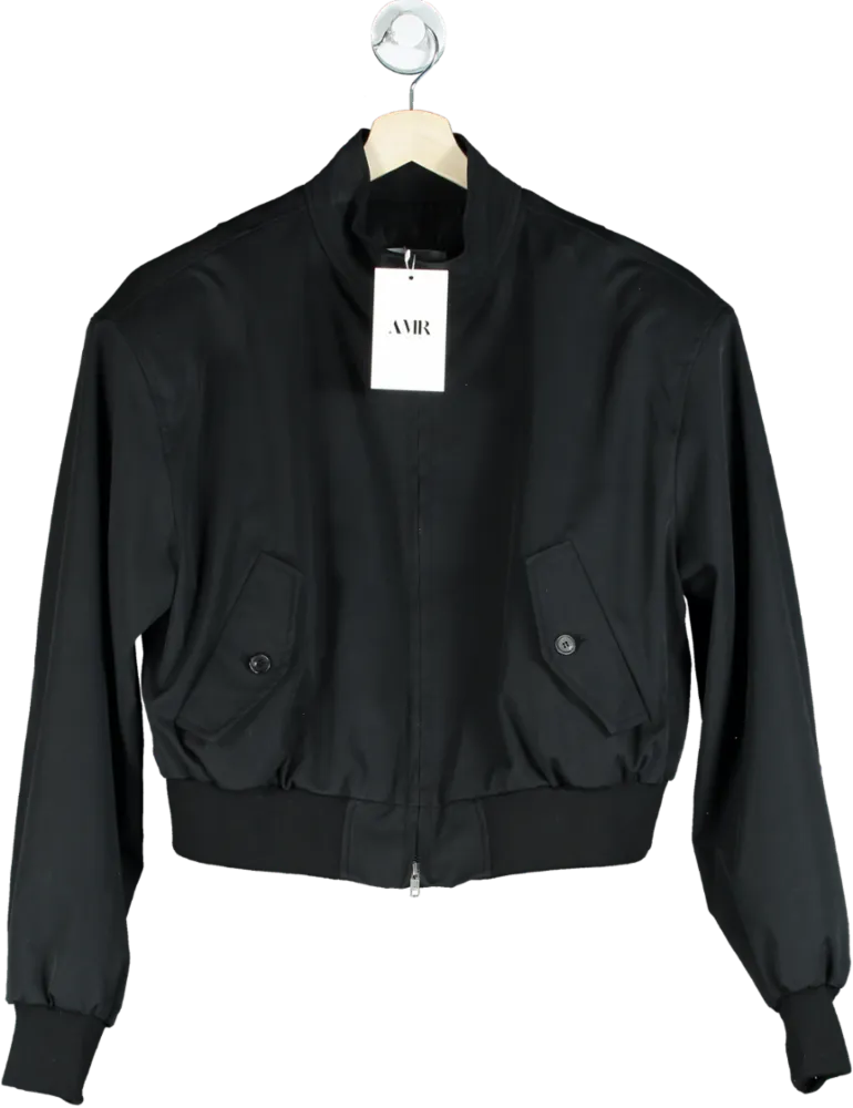 AMR London Black Bomber Jacket UK S/M