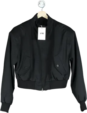 AMR London Black Bomber Jacket UK S/M