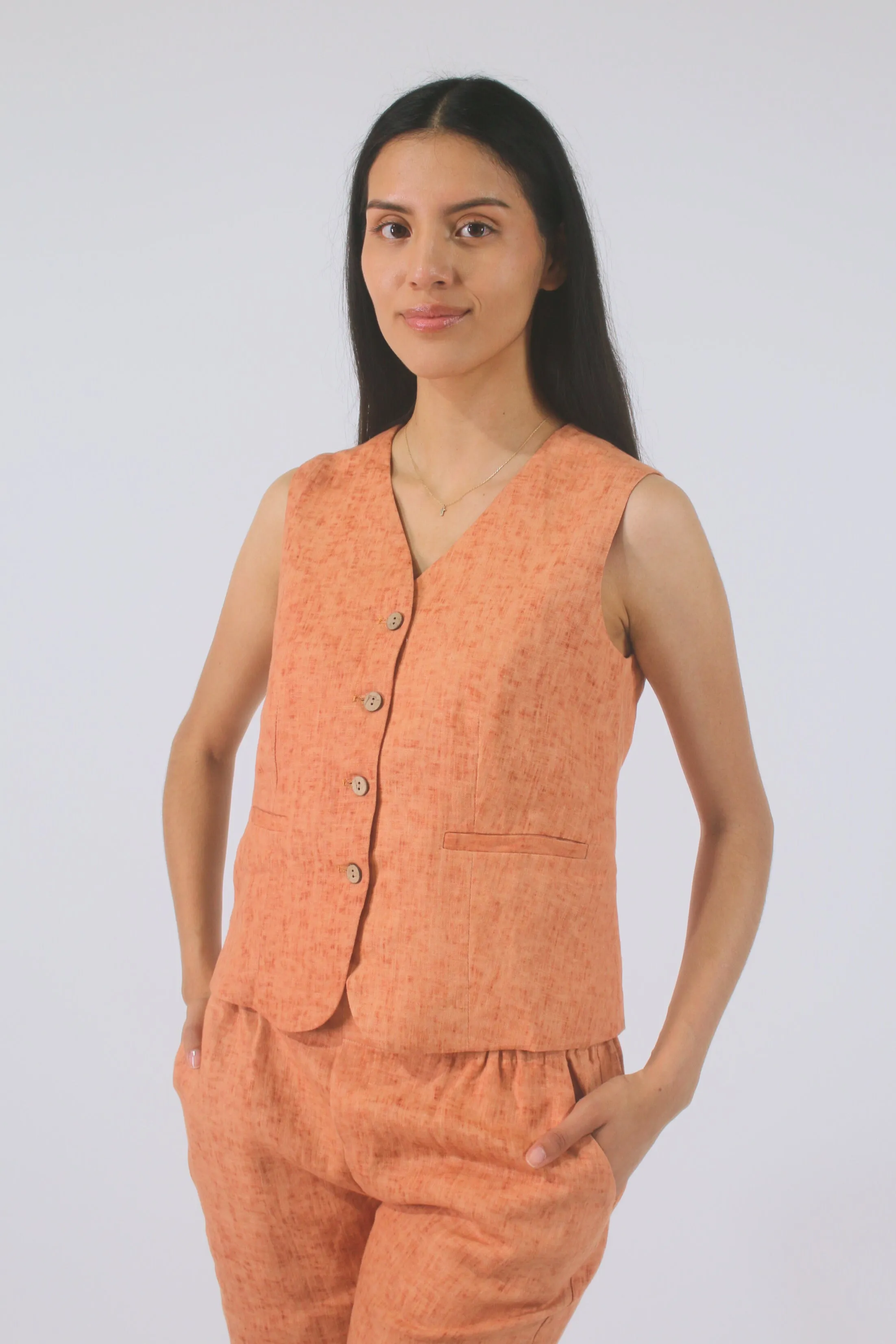 Blair 100% Linen Vest