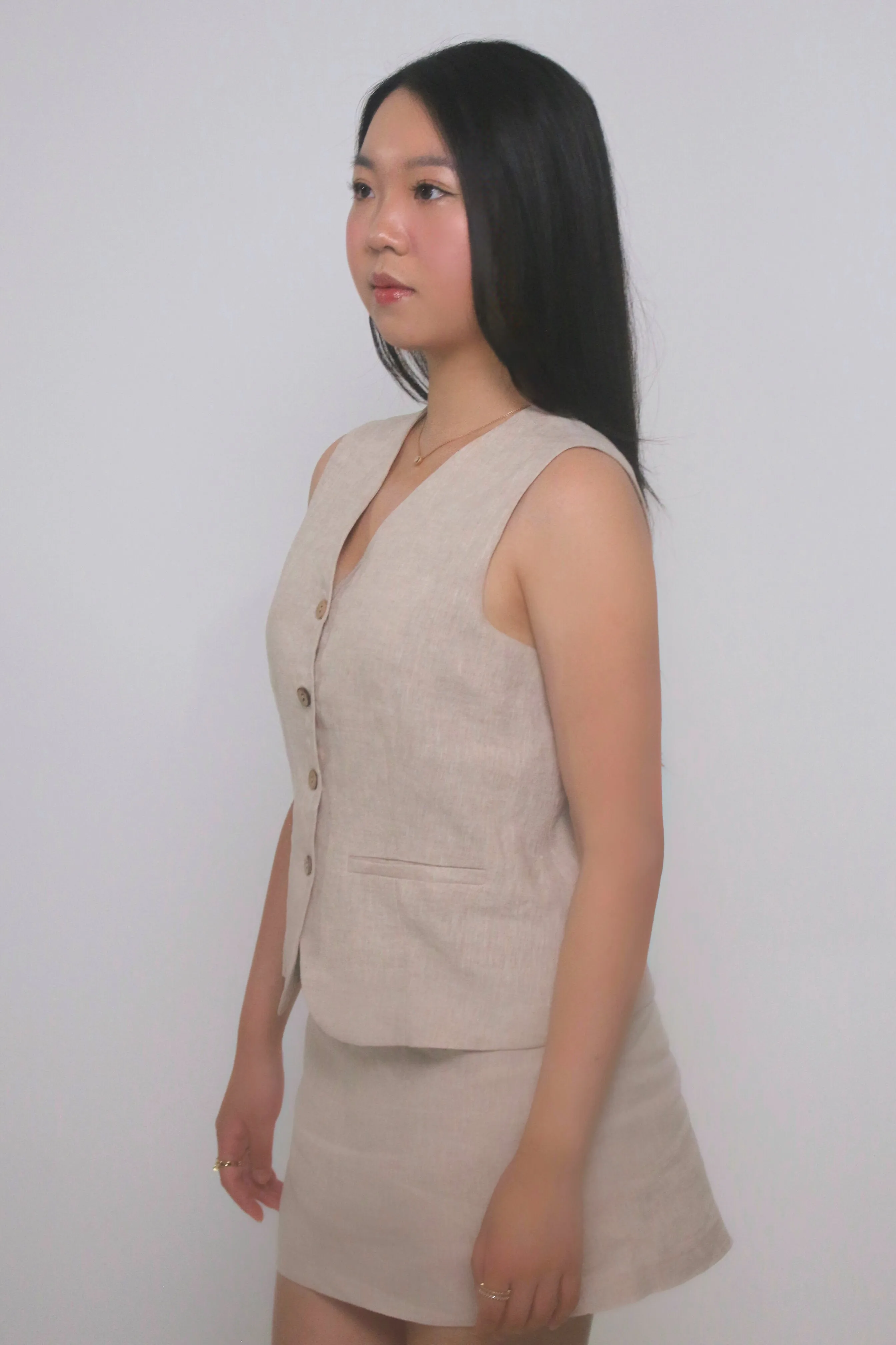 Blair 100% Linen Vest