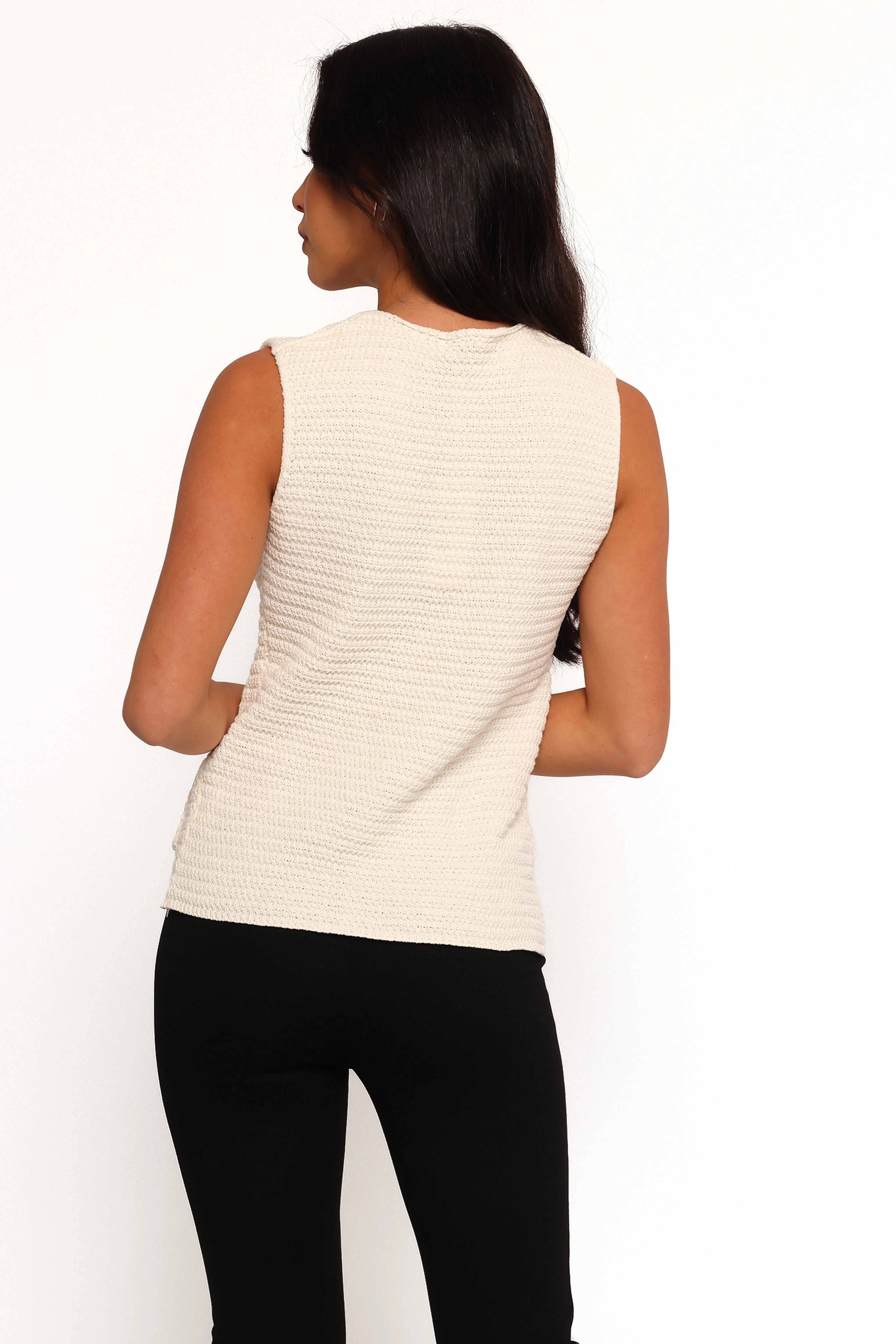 Blair Knit Vest - White