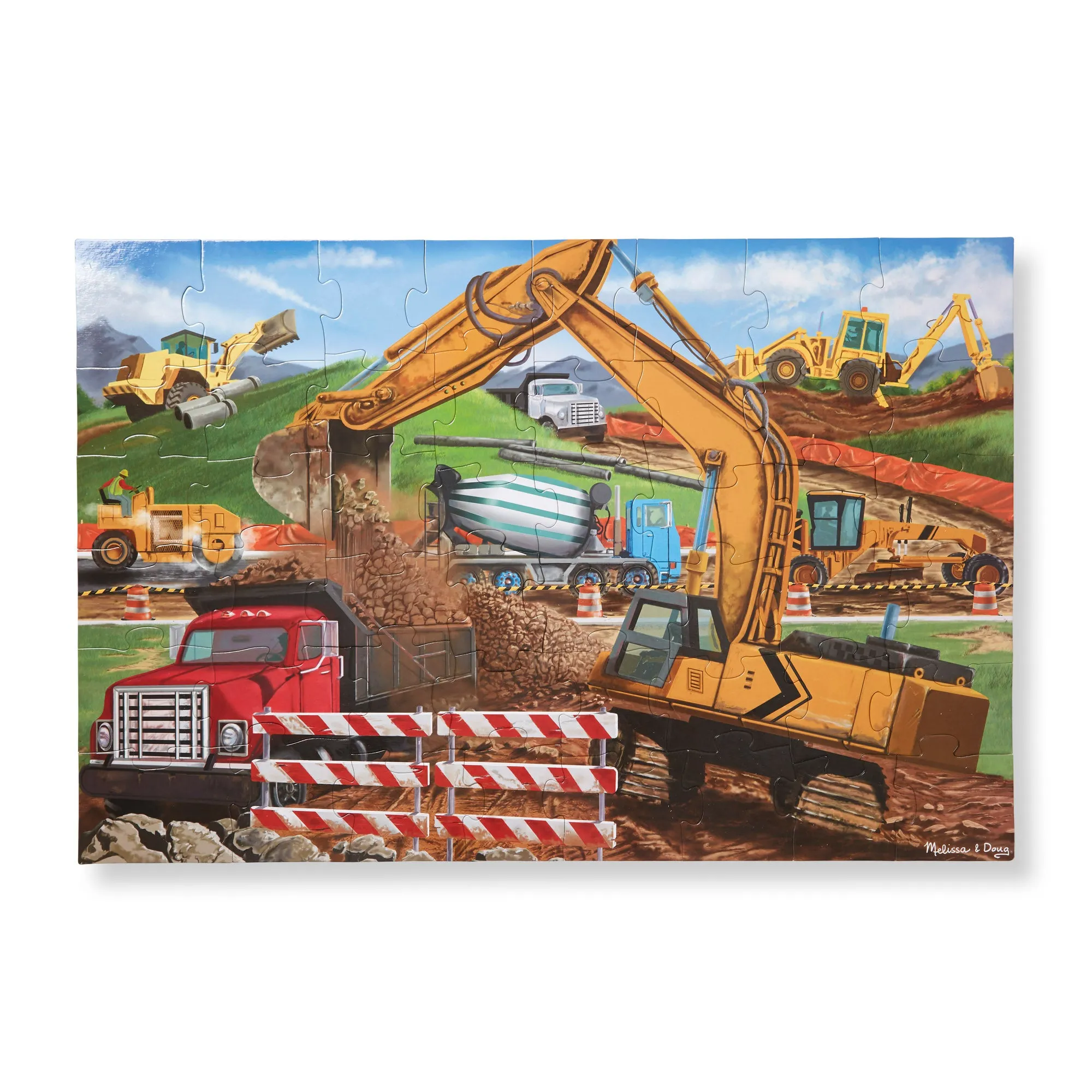 Building Site Floor Puzzle - 48 Pieces