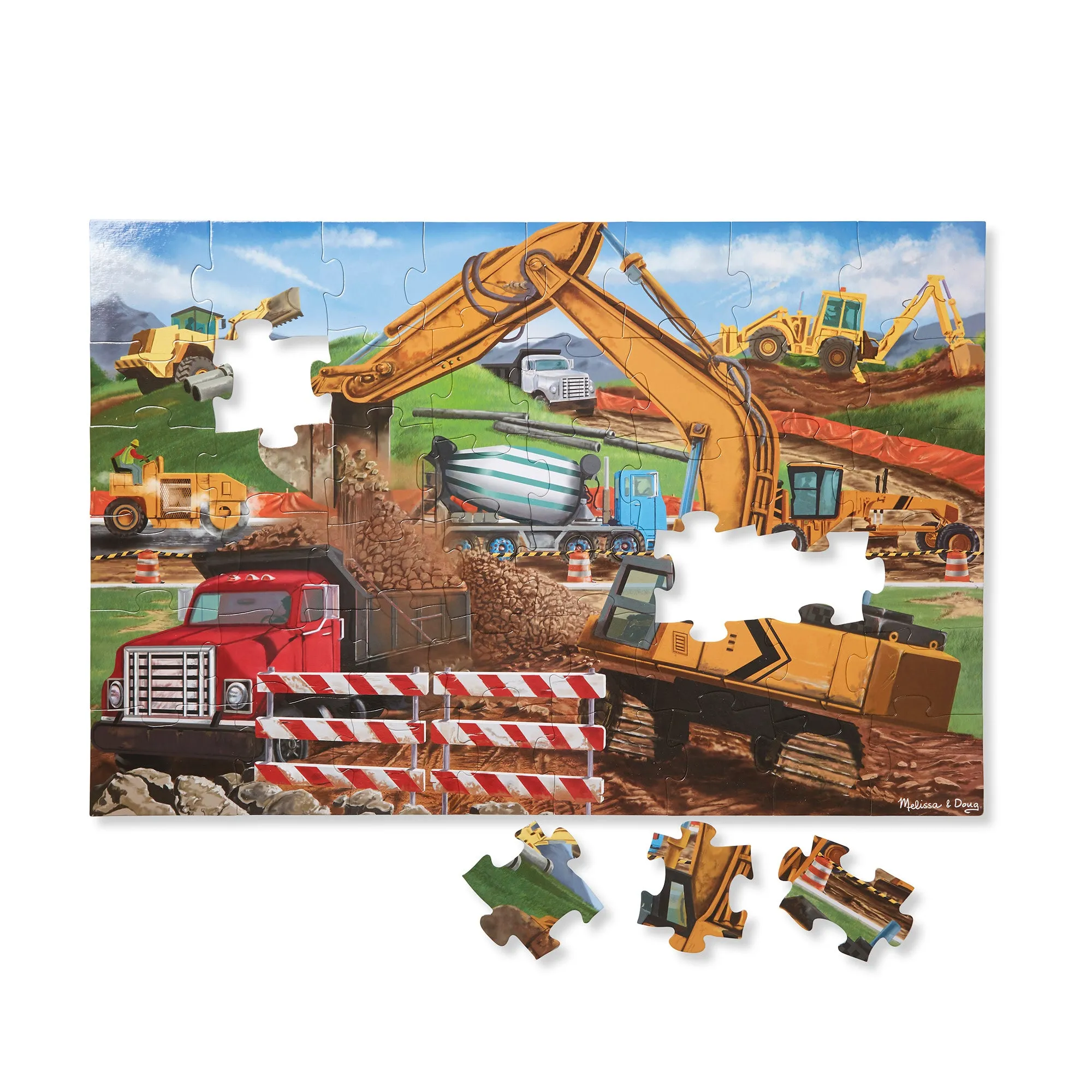 Building Site Floor Puzzle - 48 Pieces