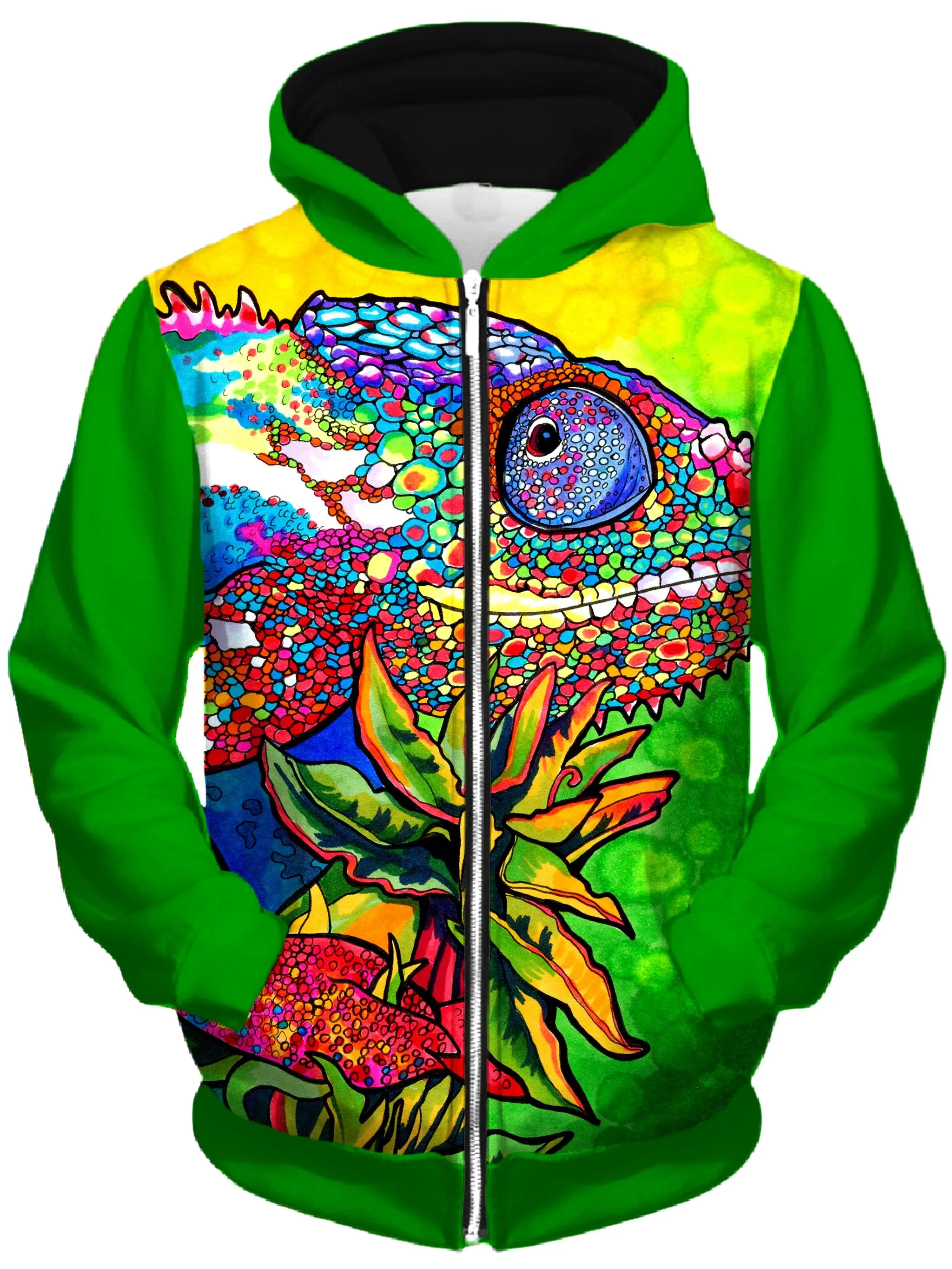 Capricious Chameleon Unisex Zip-Up Hoodie