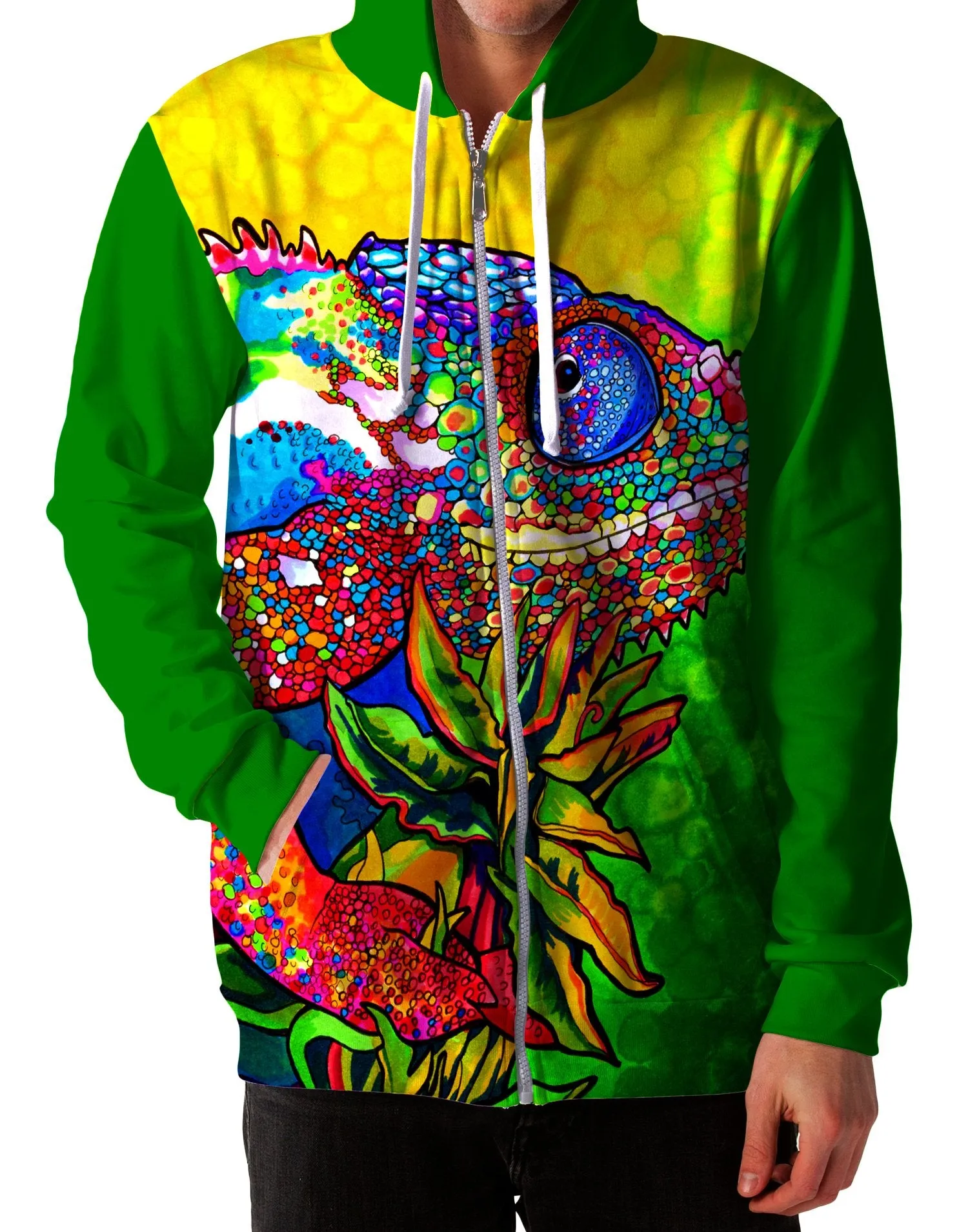 Capricious Chameleon Unisex Zip-Up Hoodie