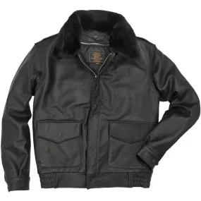 Cockpit USA Mens Flight Crew Leather Jacket