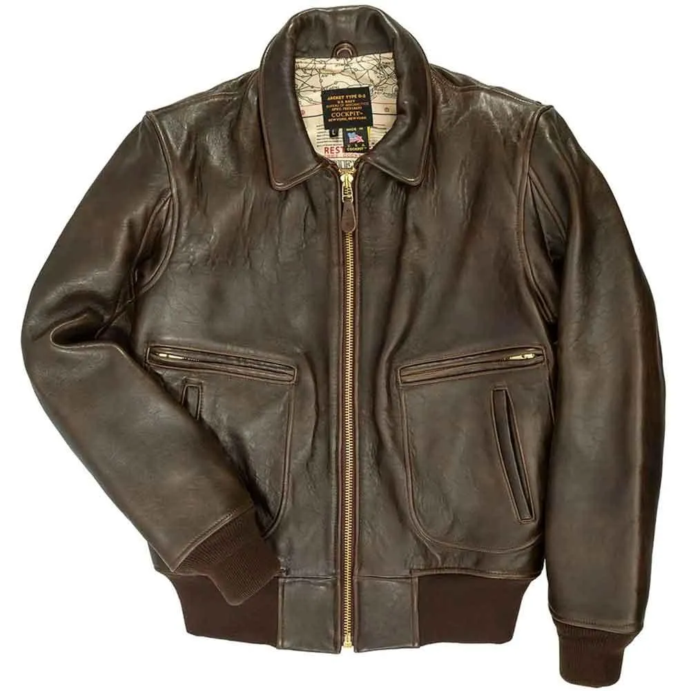 Cockpit USA Mens Modified Raider Leather Flight Jacket SIZE XLARGE Final Sale - Ships Same Day