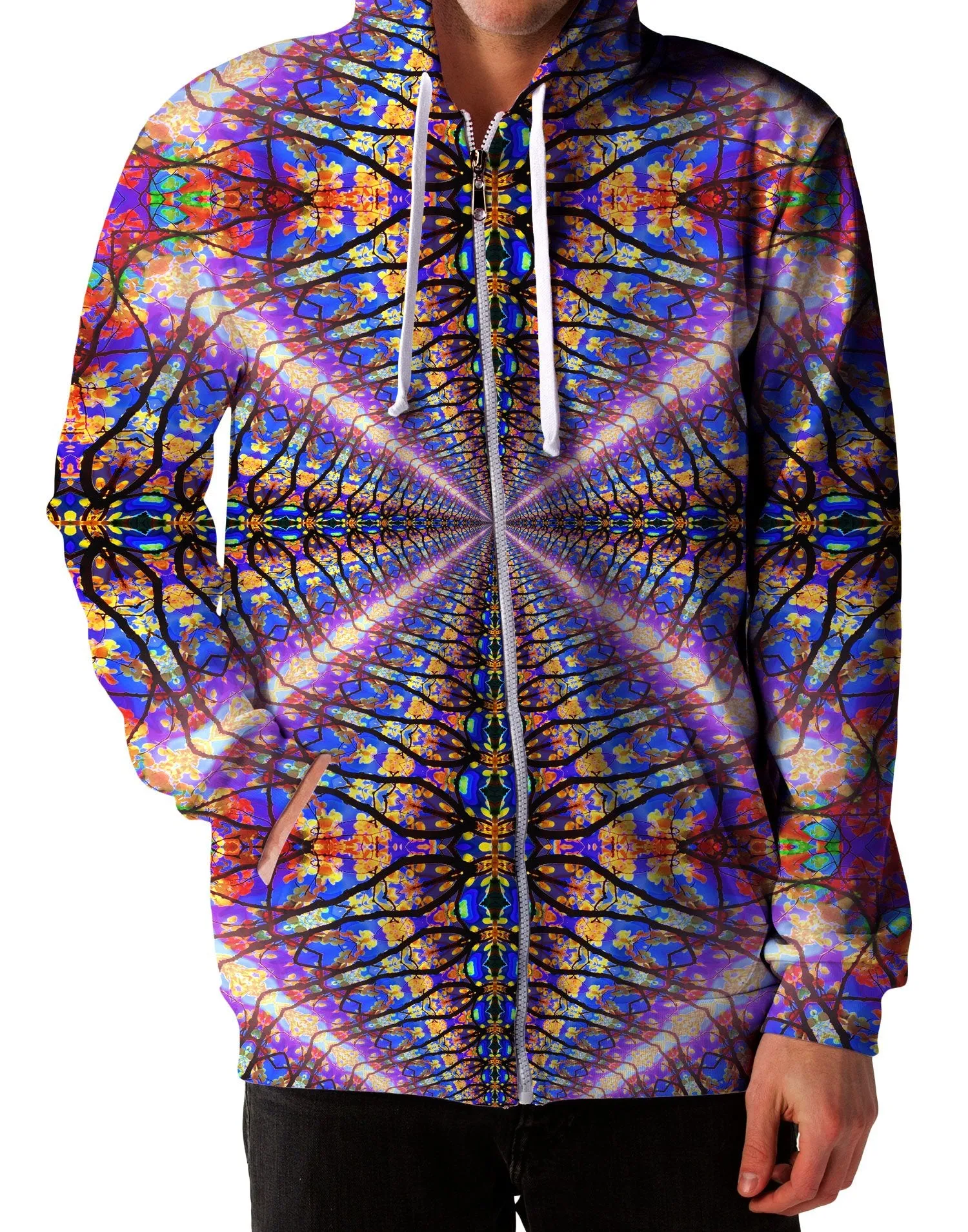 Color Tunnel Unisex Zip-Up Hoodie