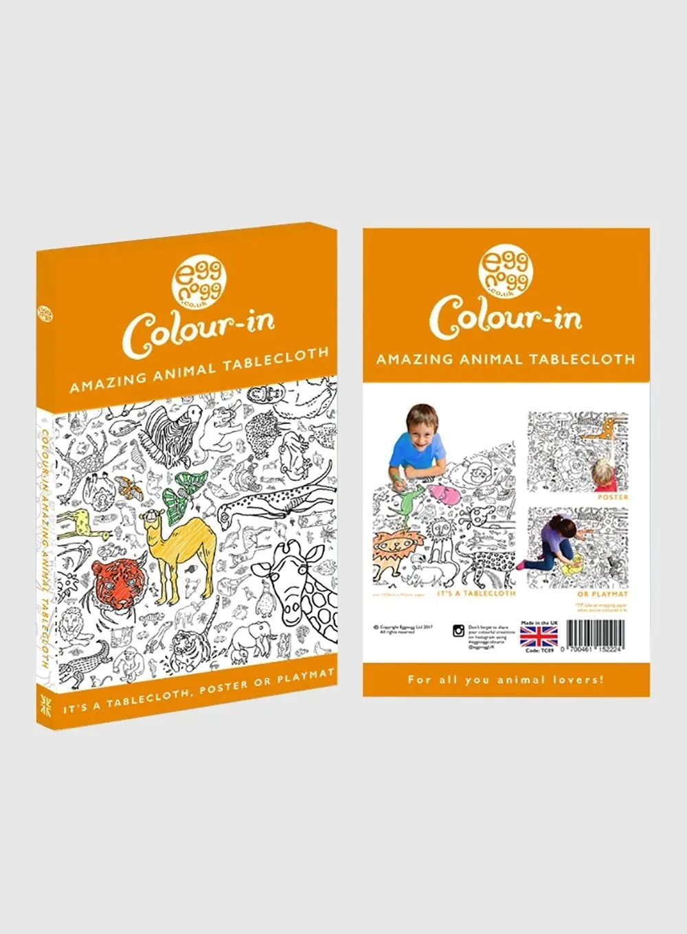 Colour-In Giant Animals Poster/Tablecloth