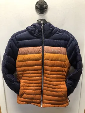 Cotopaxi Fuego Hooded Down Jacket, Navy/Orange, Women's XS