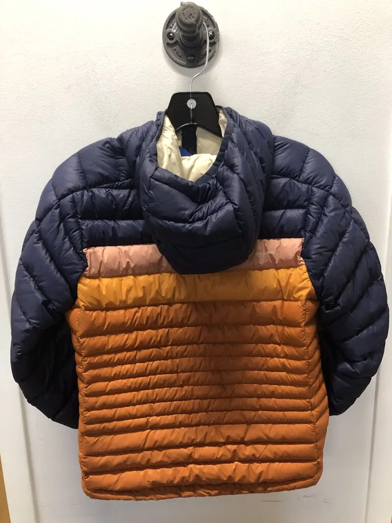 Cotopaxi Fuego Hooded Down Jacket, Navy/Orange, Women's XS