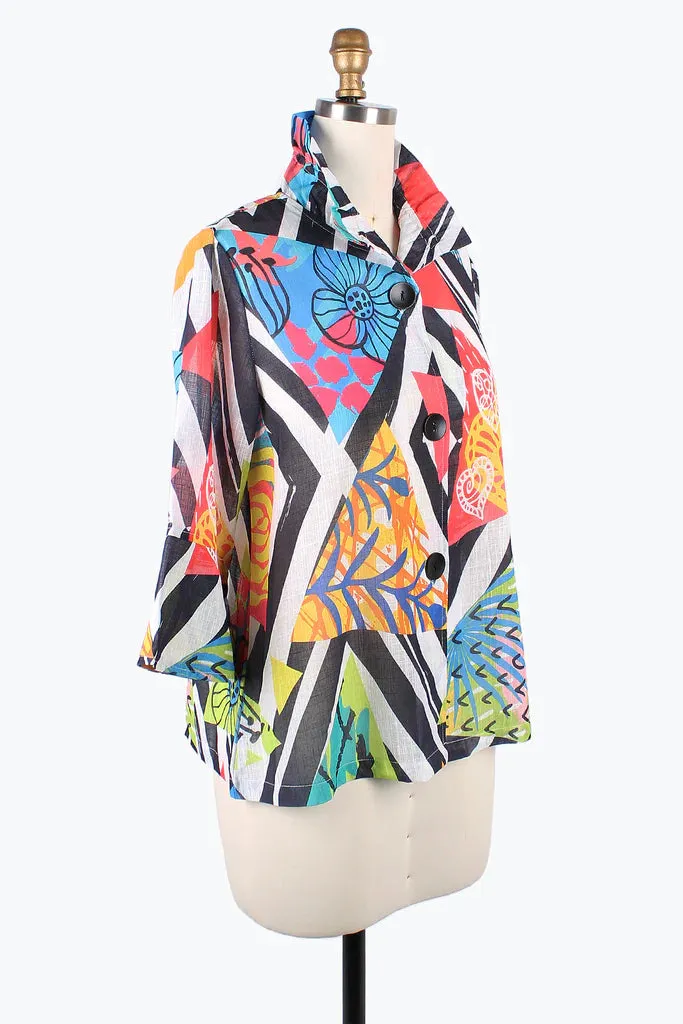 Damee Tropical Diamond Short Jacket 4864-MLT