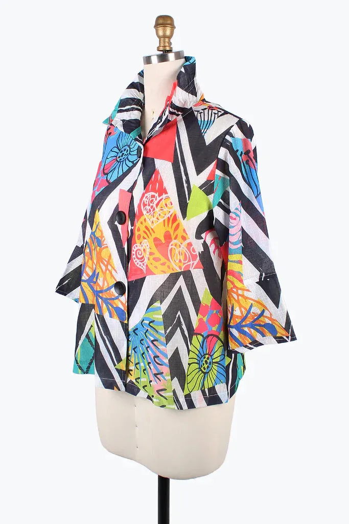 Damee Tropical Diamond Short Jacket 4864-MLT