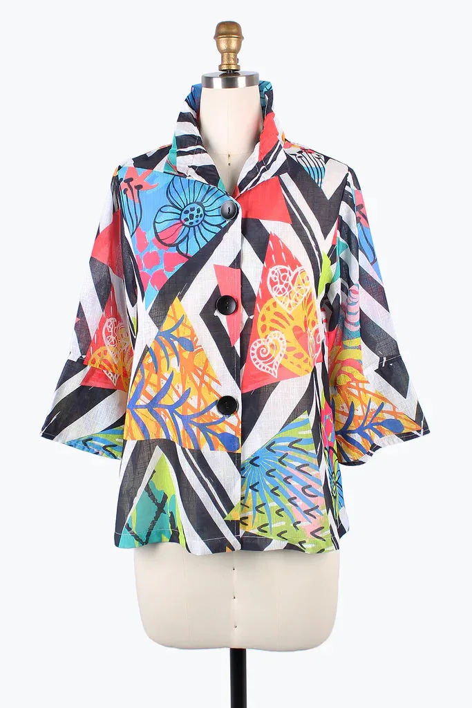 Damee Tropical Diamond Short Jacket 4864-MLT