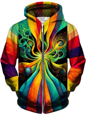 Delight Of Fragility Unisex Zip-Up Hoodie