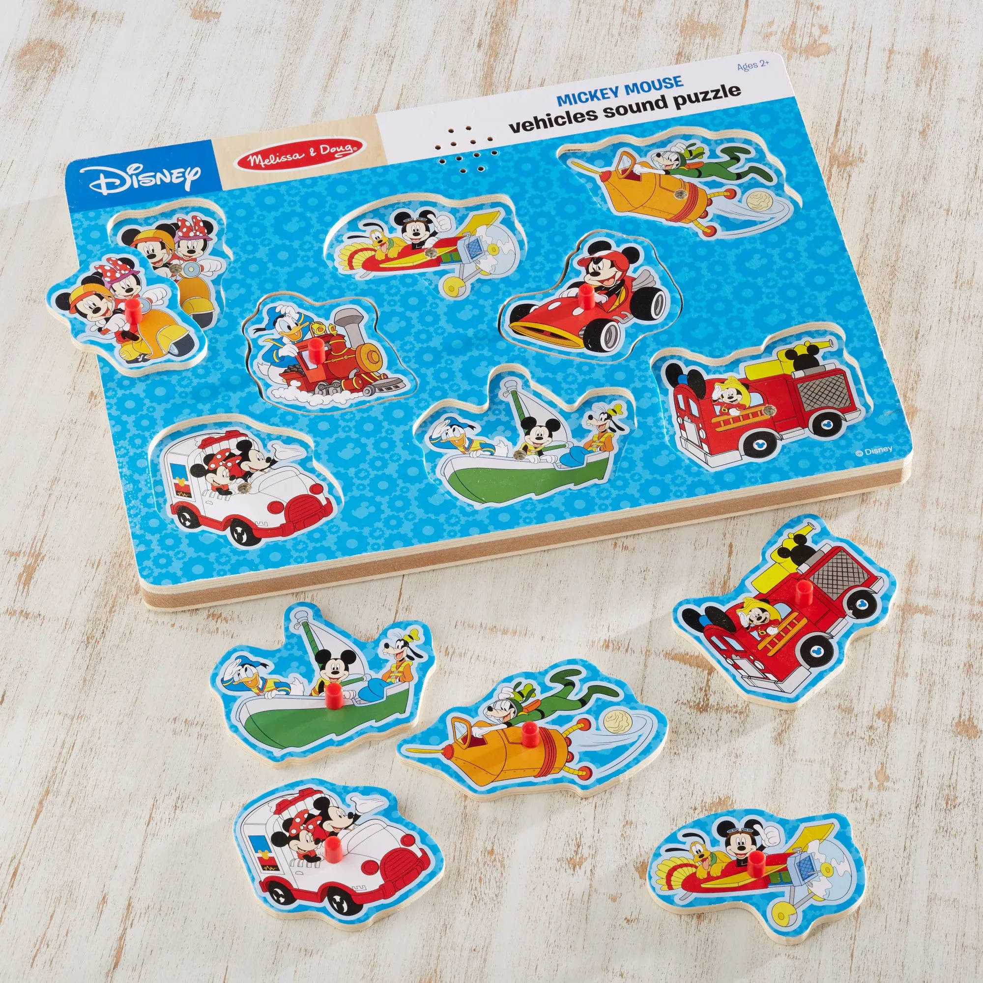 Disney Mickey Mouse & Friends Vehicles Sound Puzzle - 8 Pieces