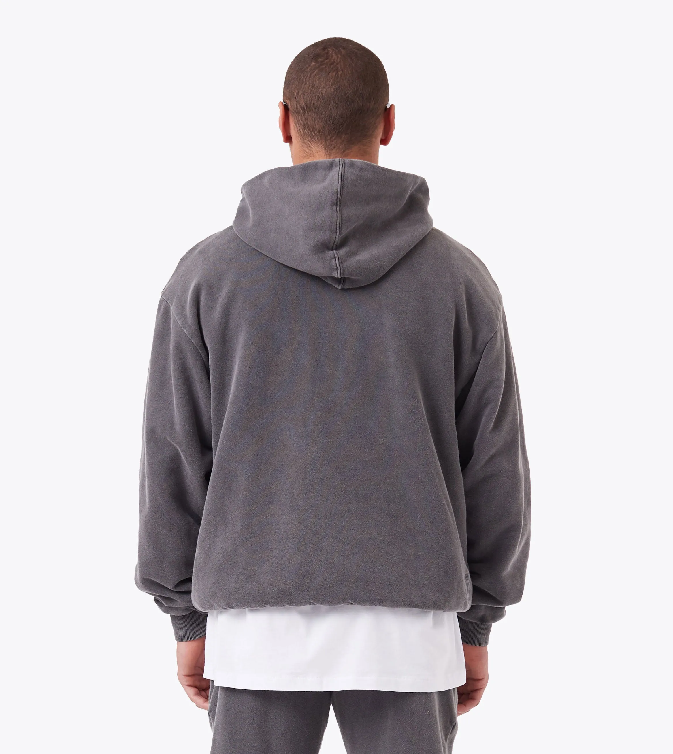 Double-Down Hoodie Ash Grey