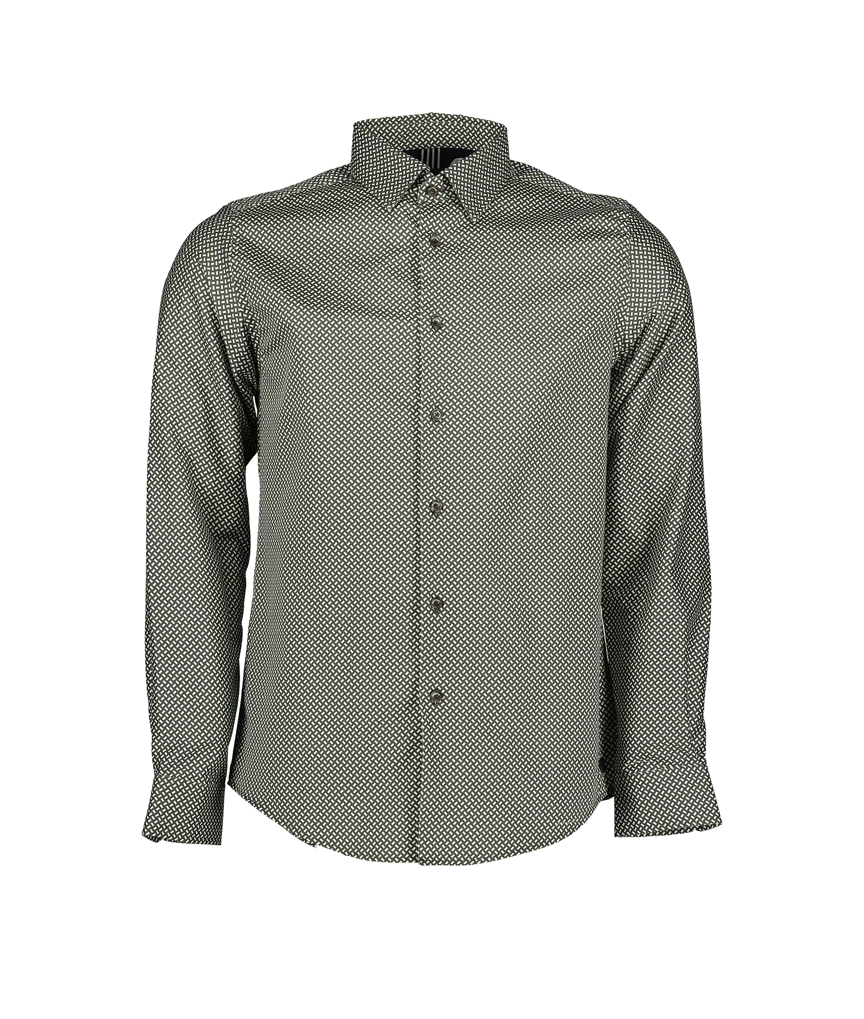 Erlac Archive Geo Print Shirt - Green