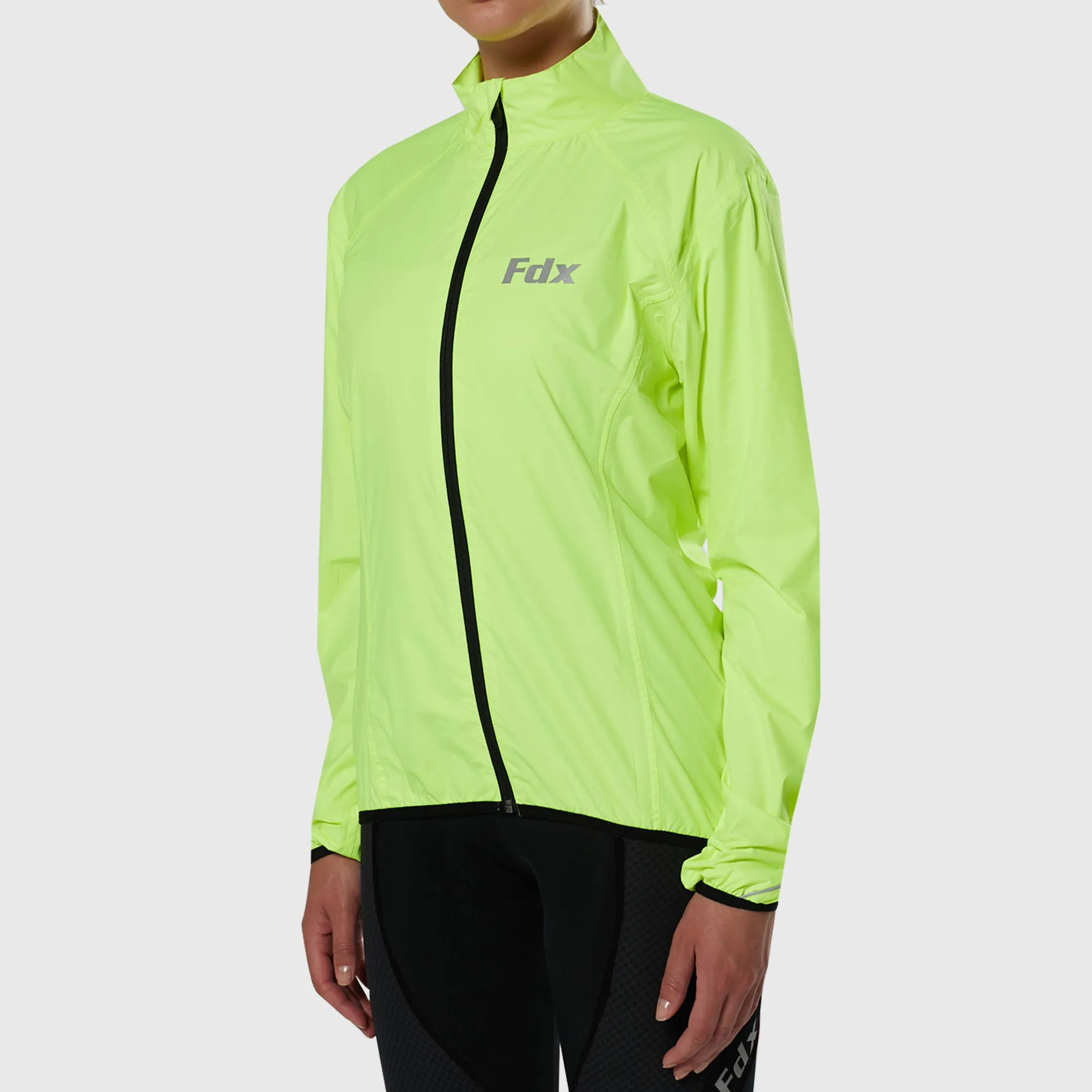 Fdx J20 Yellow Women's & Girl's Windproof & Waterproof Cycling Jacket