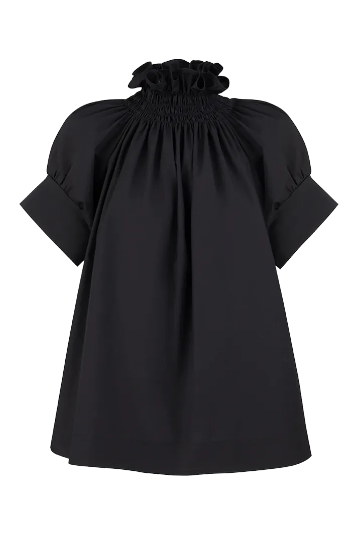 Franka Black Cotton Shirt