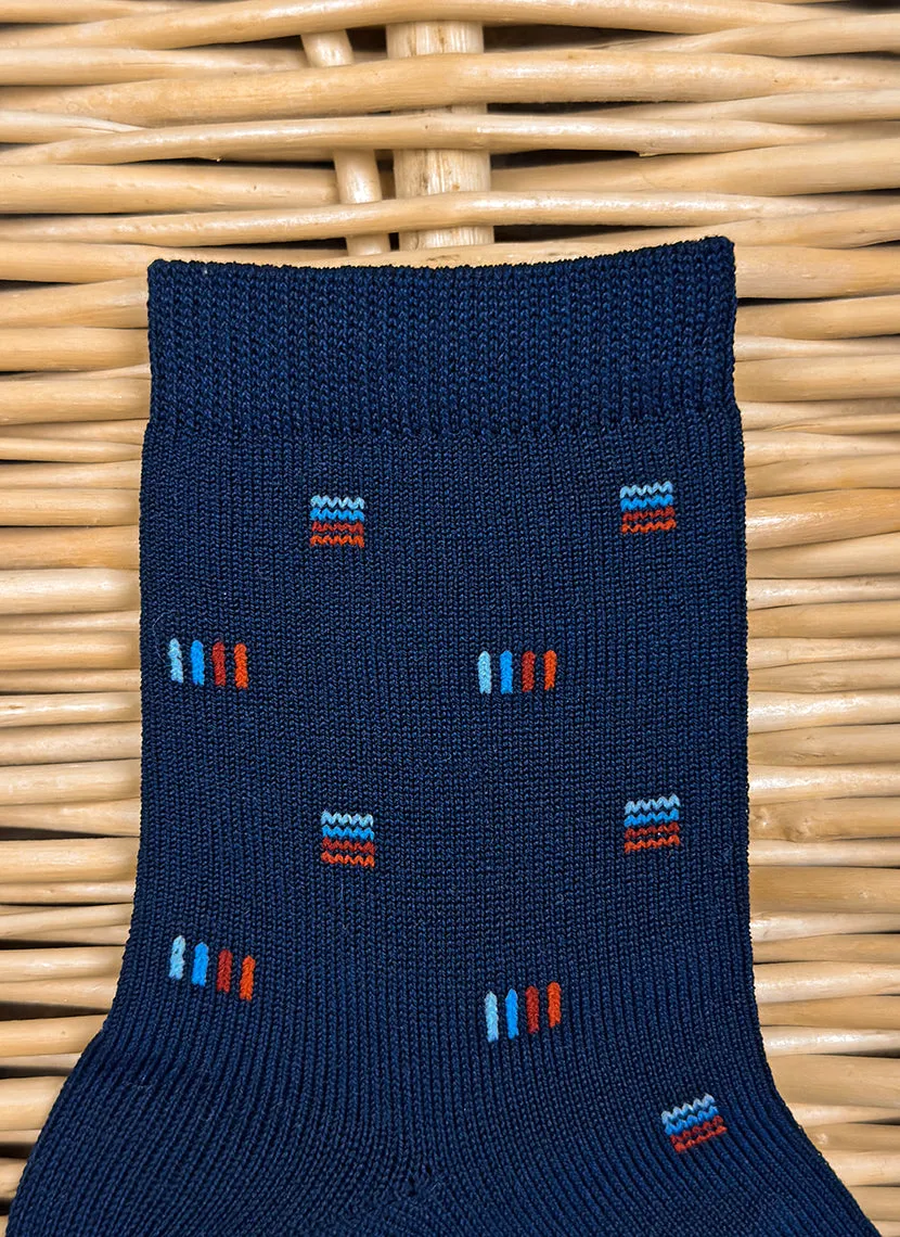 Geometric short socks