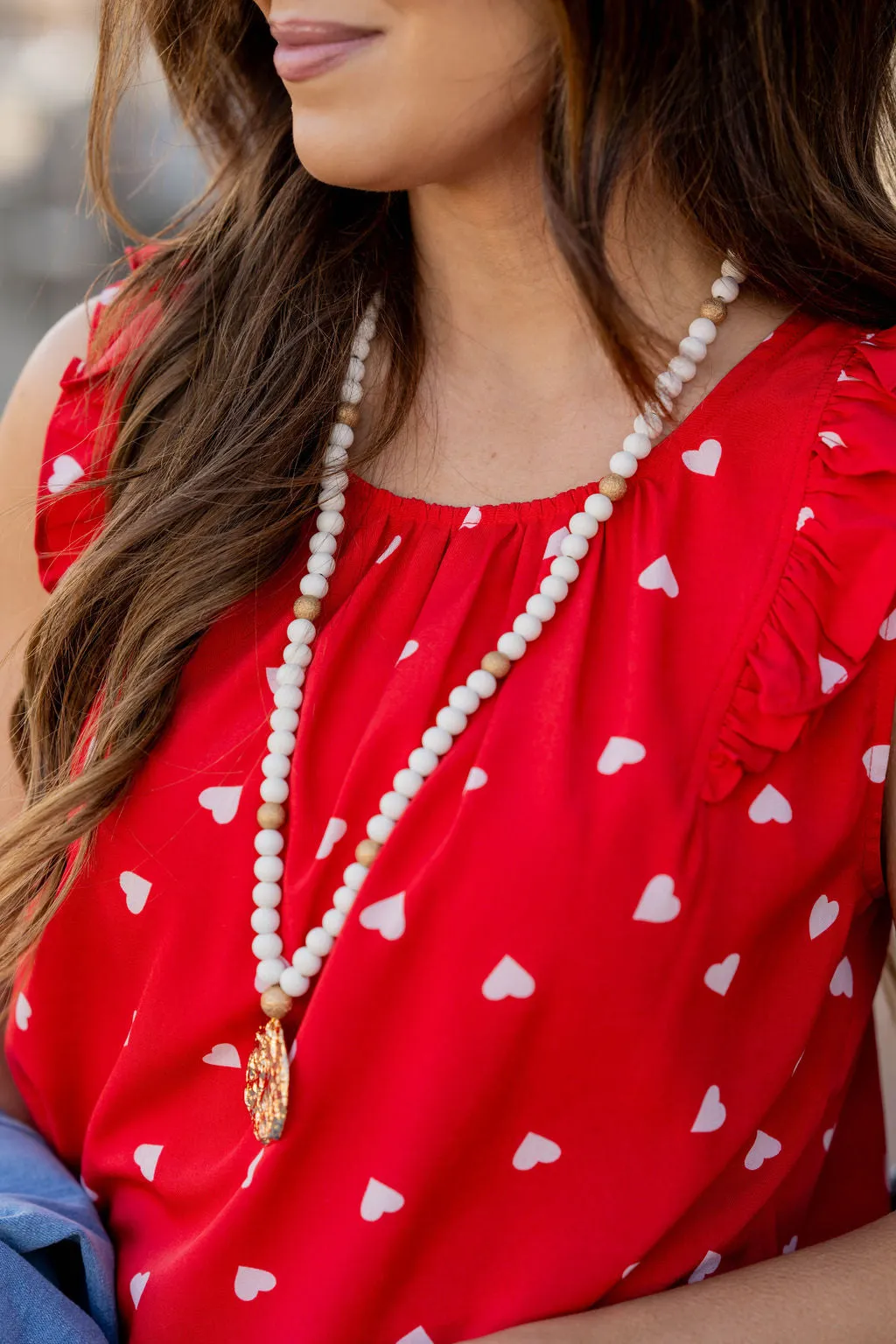 Hearts Flutter Trim Tank