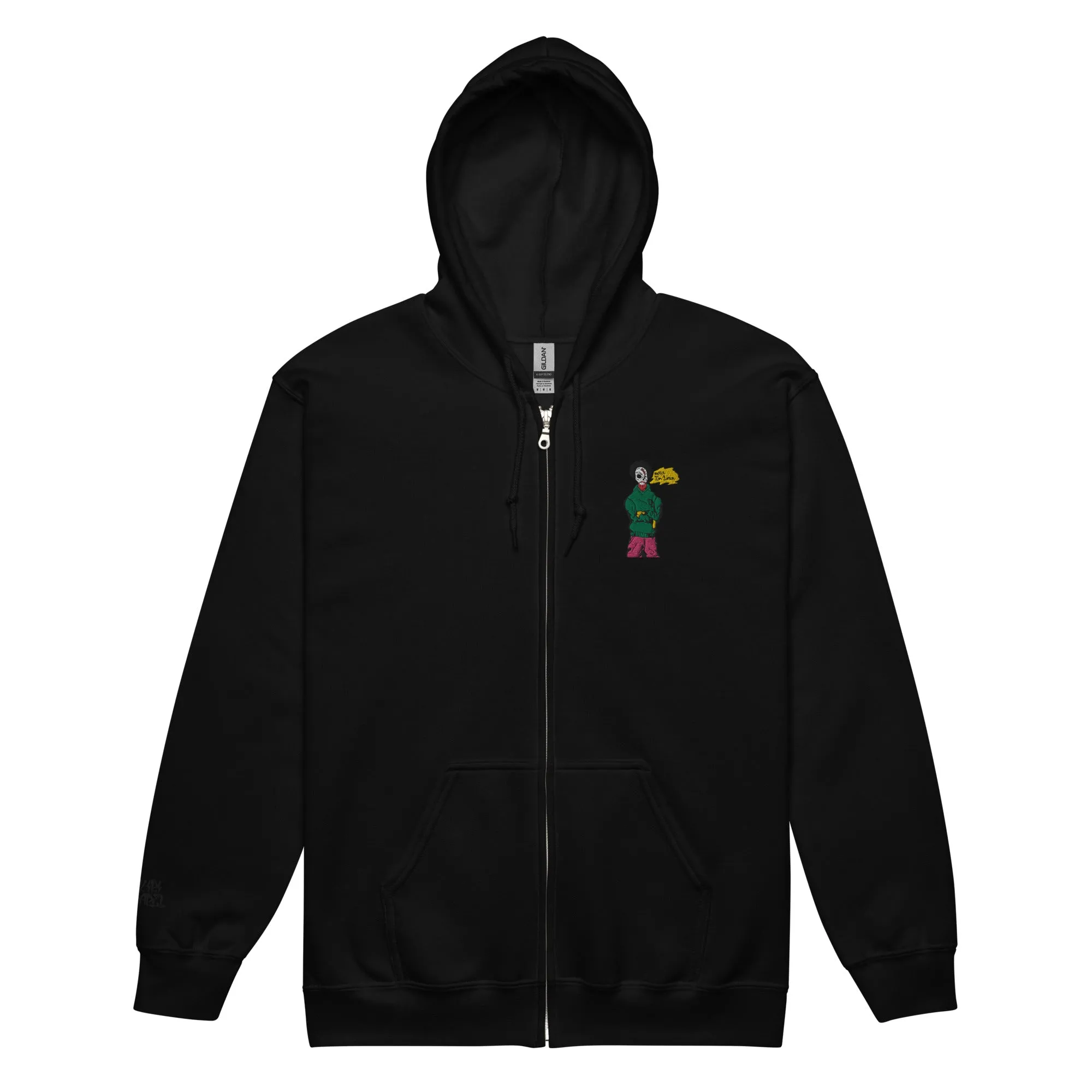 Ivan heavy blend black zip hoodie