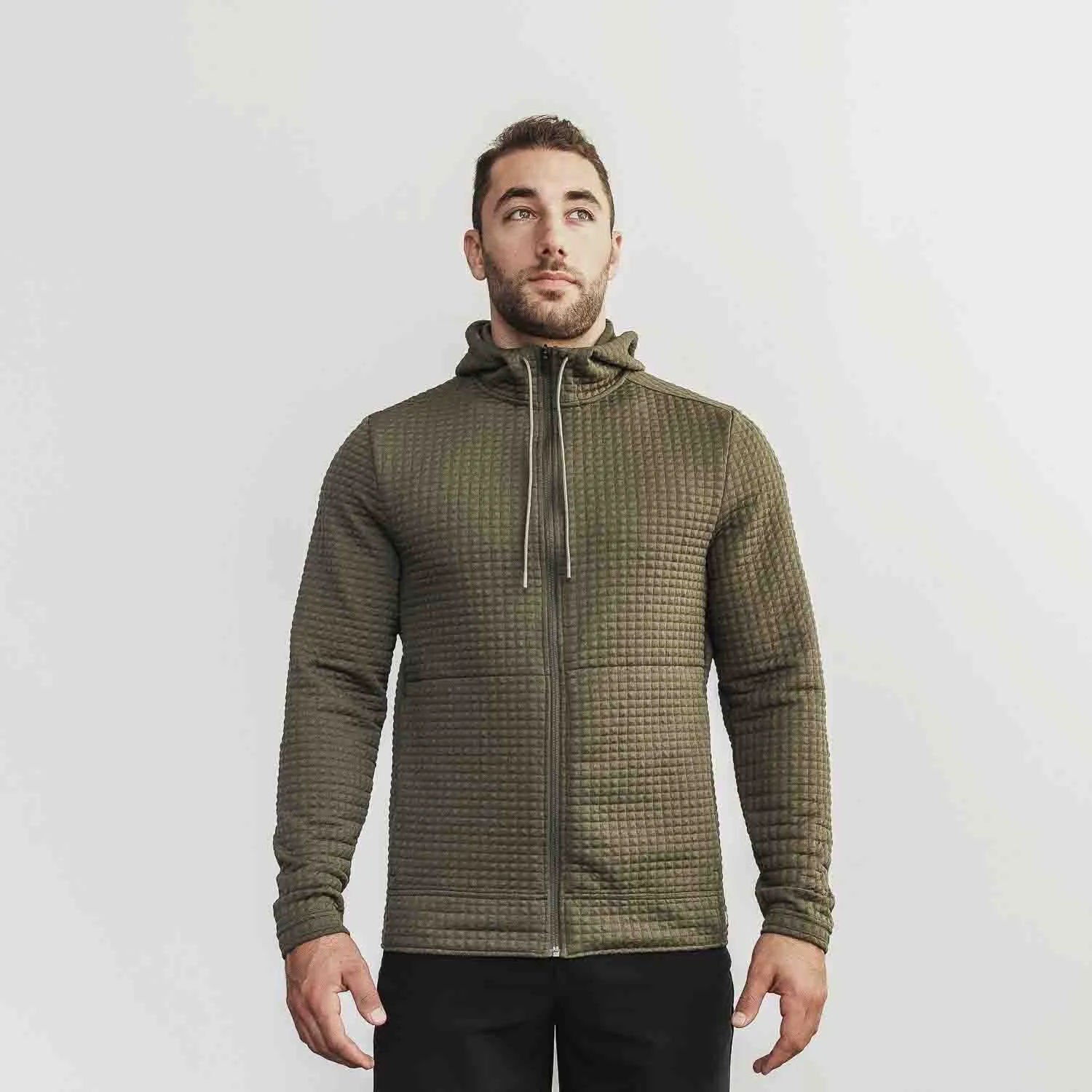 Men's Quilted Zip-Up Jacket