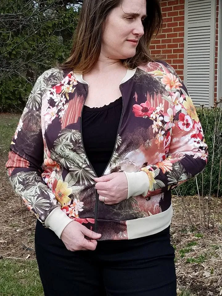 Midway Bomber Jacket PDF Sewing Pattern Sizes B - M