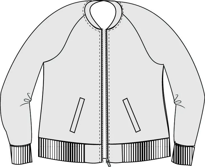 Midway Bomber Jacket PDF Sewing Pattern Sizes B - M