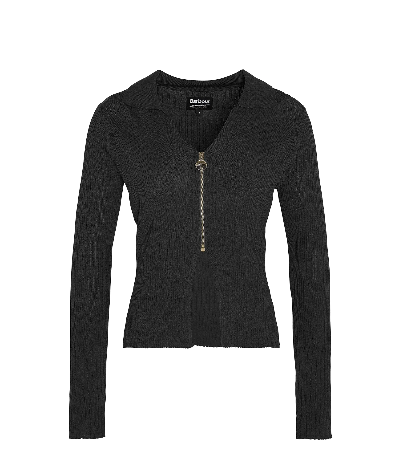 Mondale Zip-Up Cardigan - Black