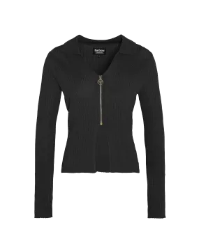 Mondale Zip-Up Cardigan - Black