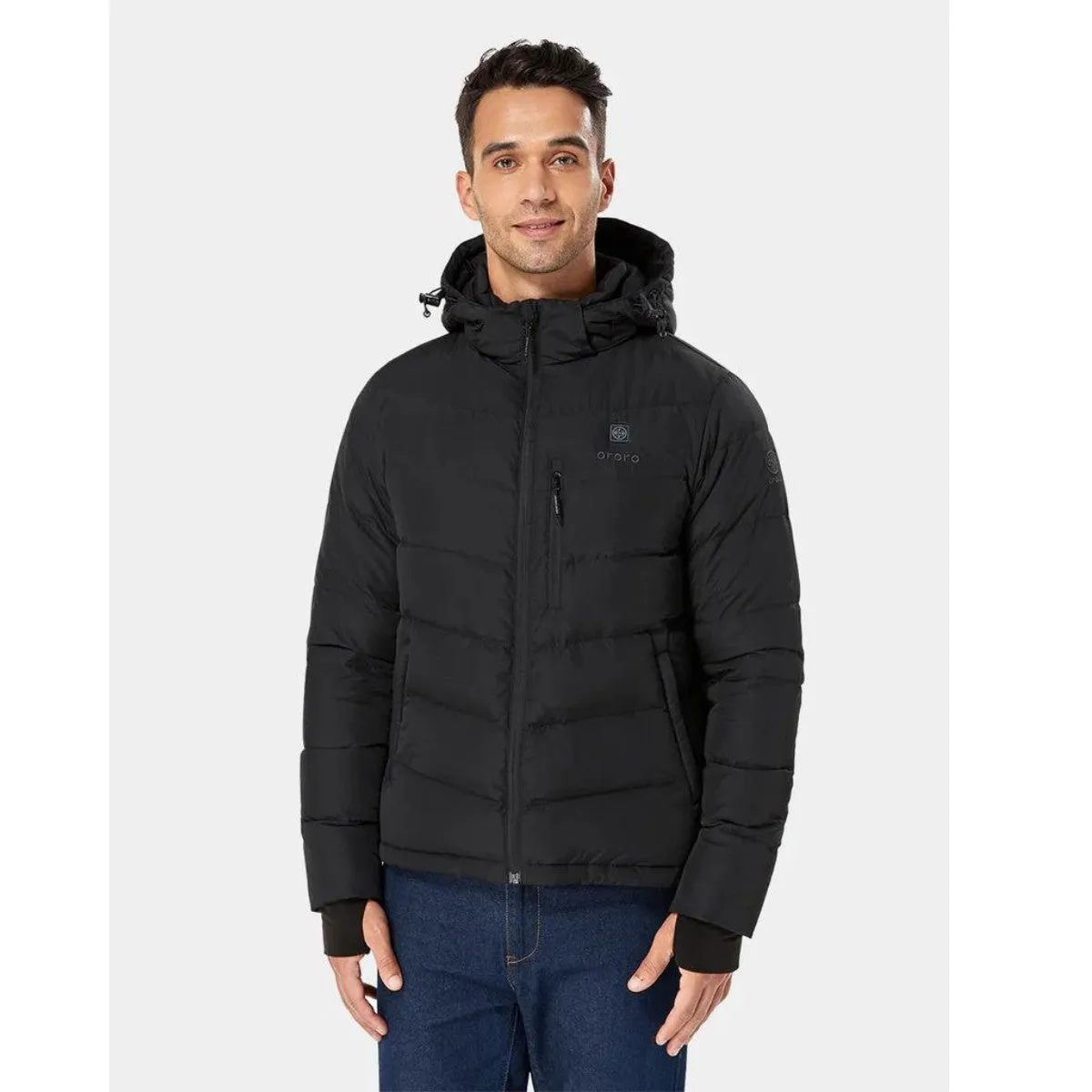 Ororo Mens Down Jacket - Black