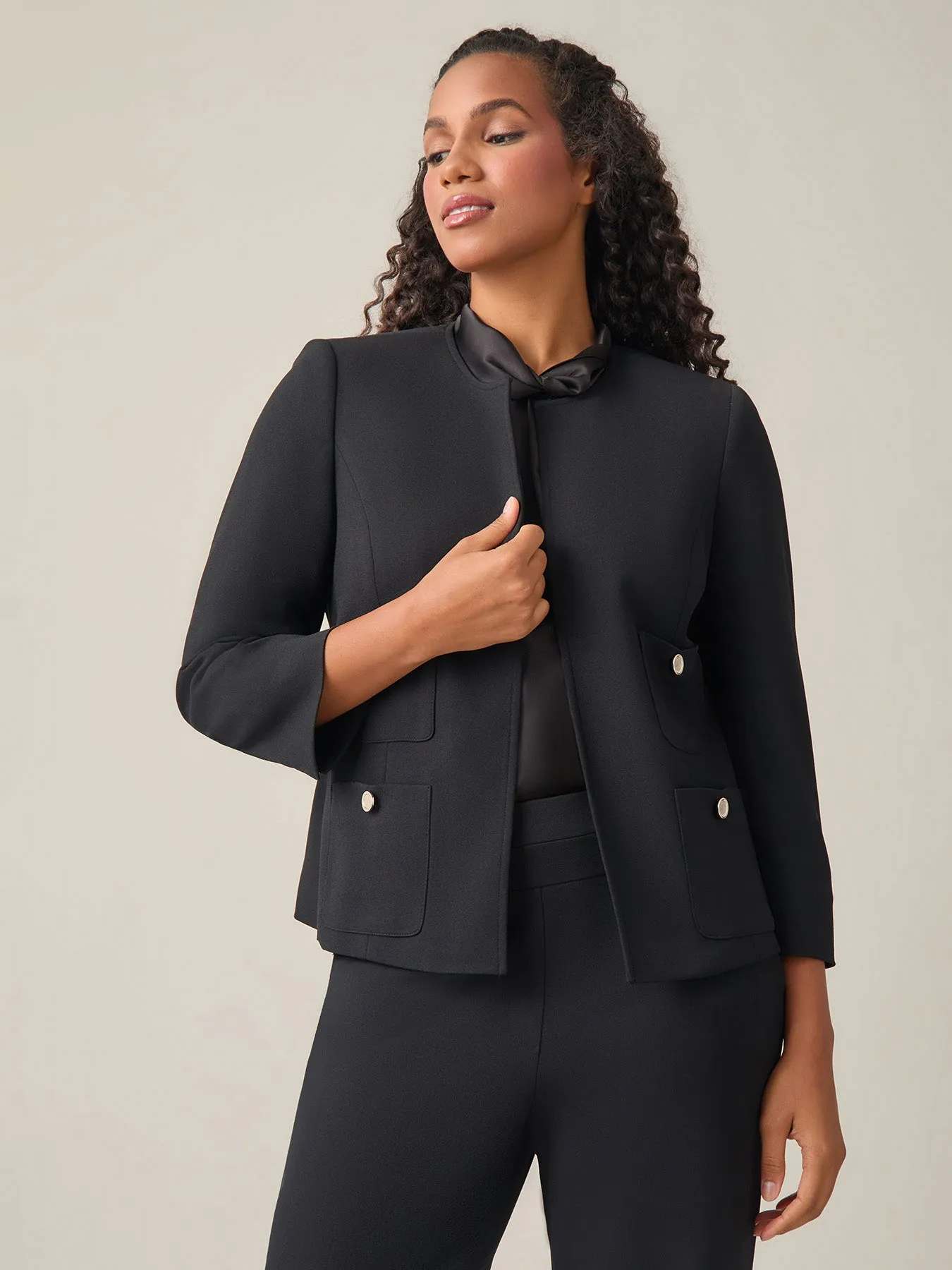 Patch Pocket Jacket, Black