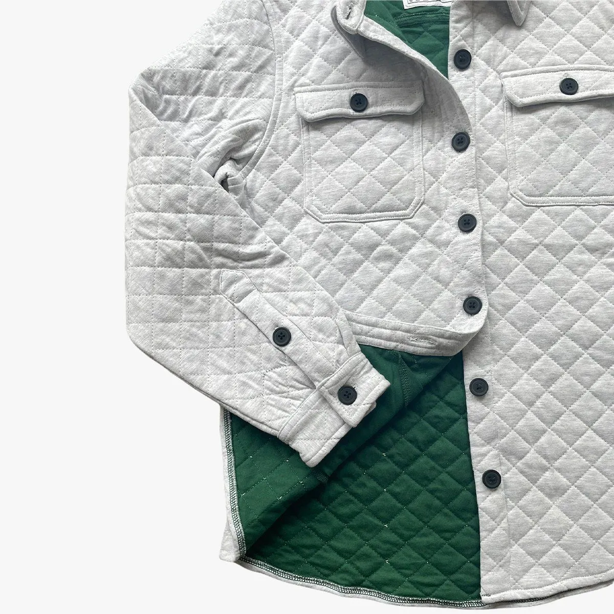 RckMnky White Quilted Jacket