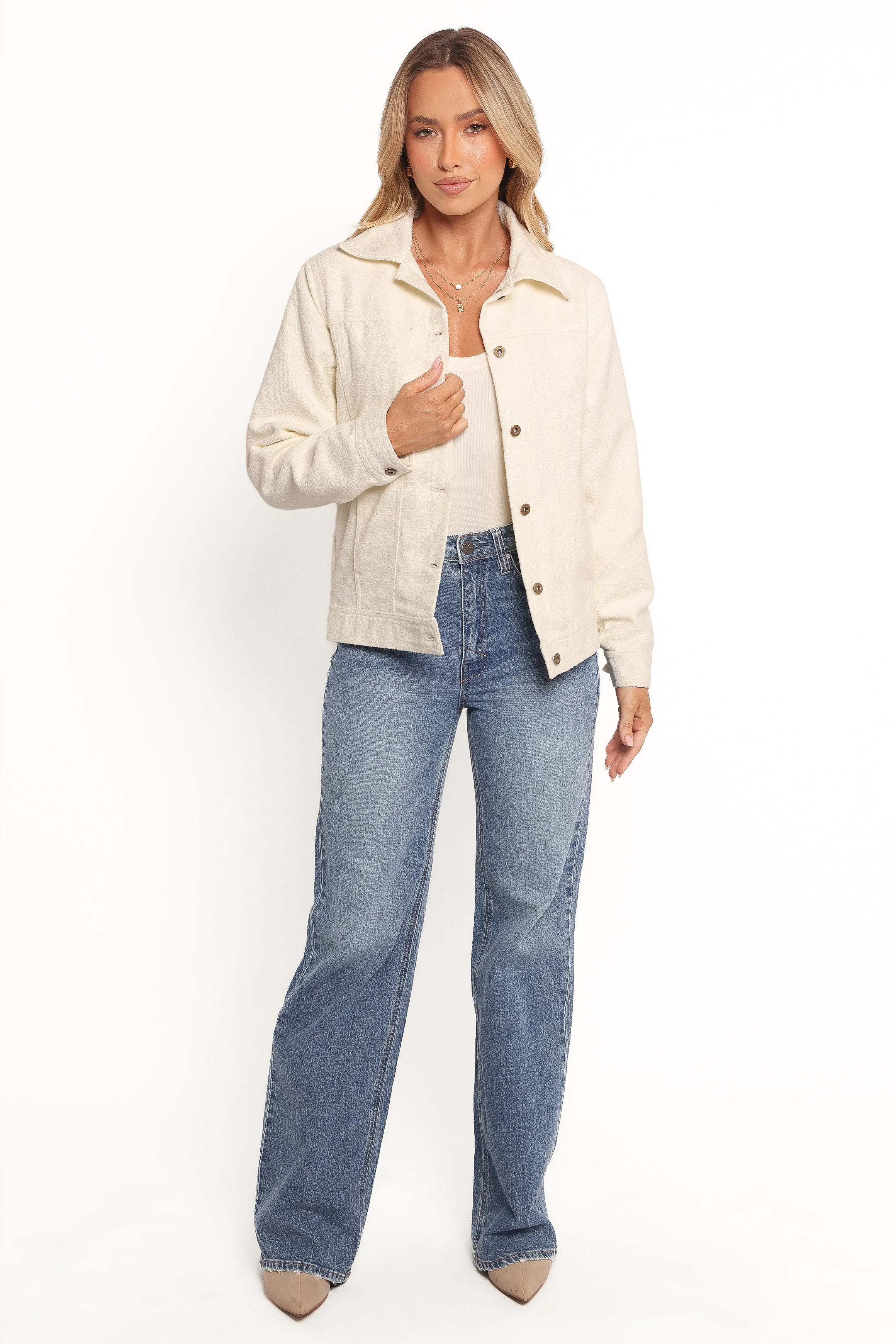 Sandy Boucle Jacket - White