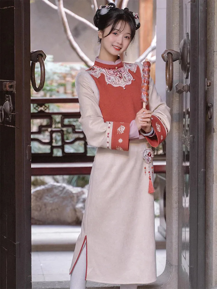 Tiger under the Flower Vest, Cheongsam Dress & Charm