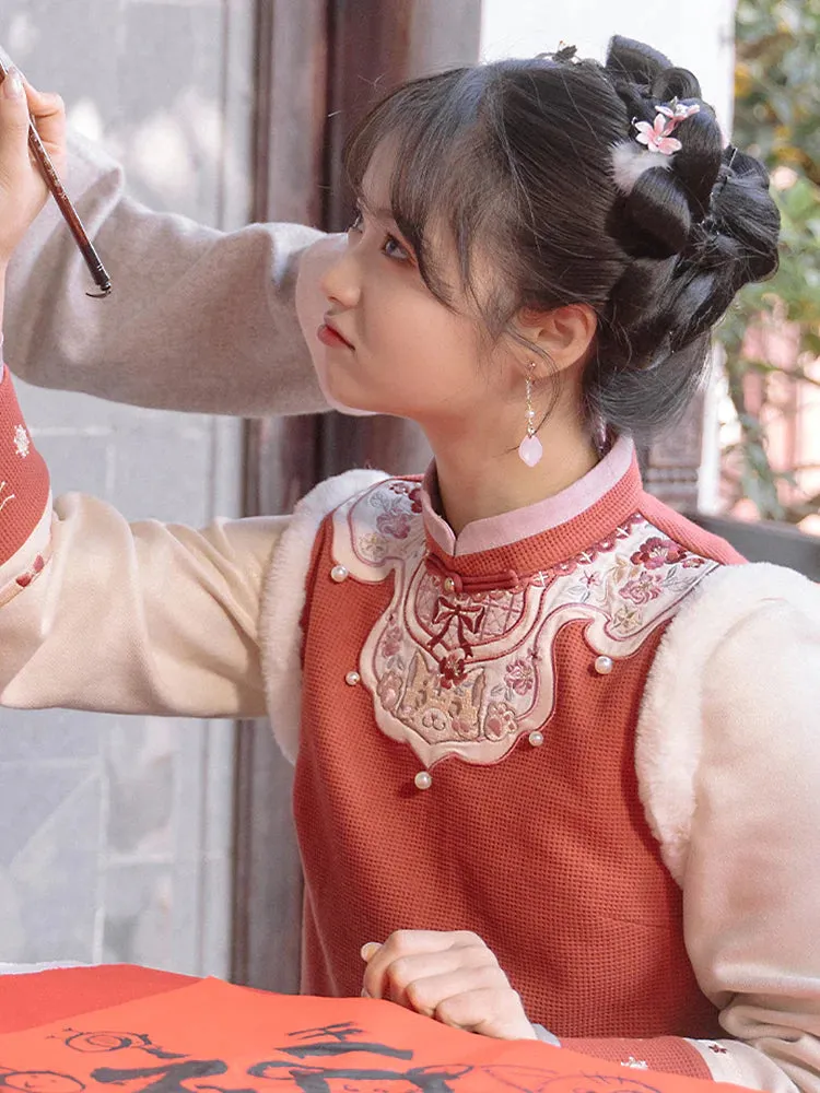 Tiger under the Flower Vest, Cheongsam Dress & Charm