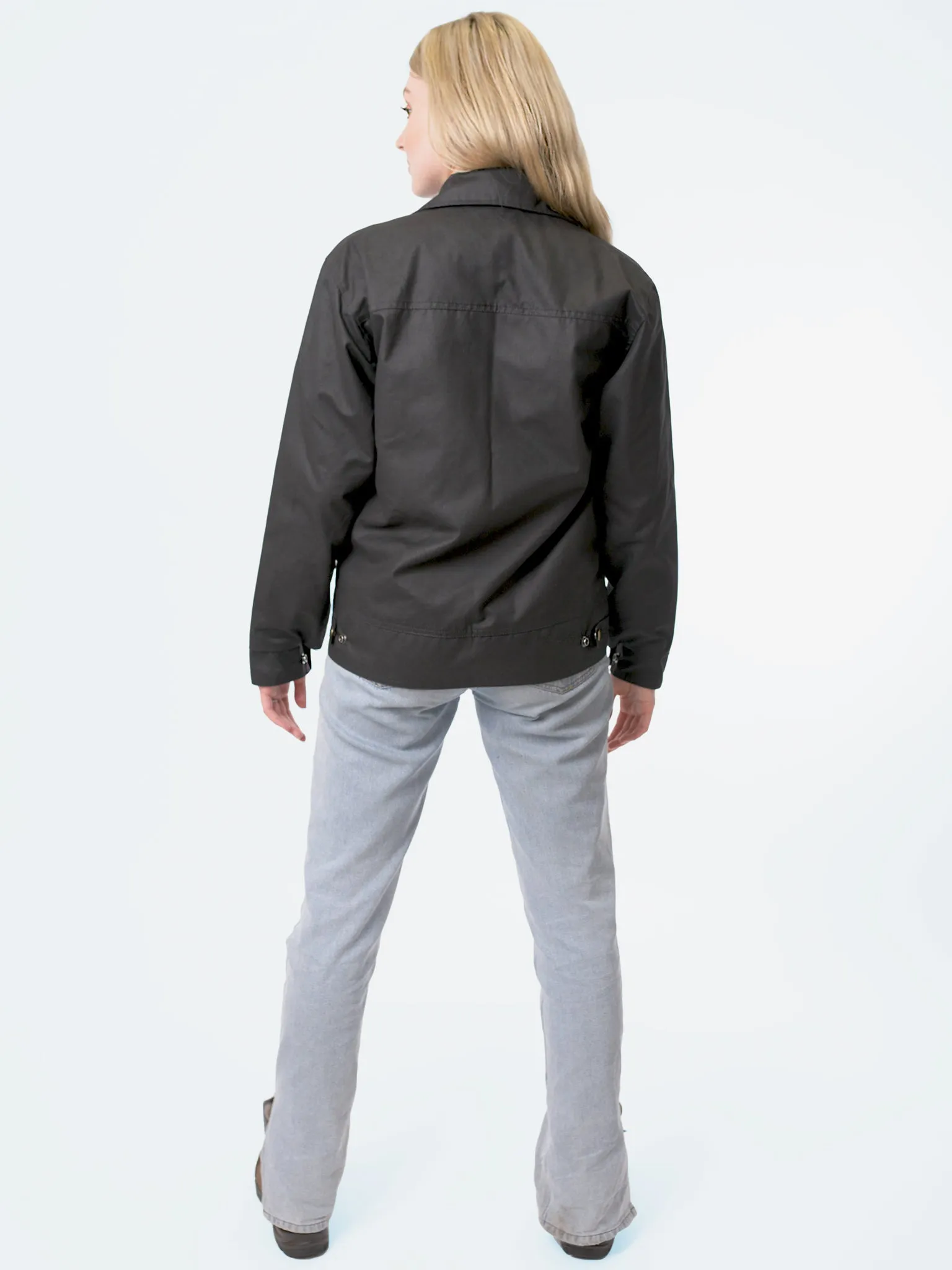 Unisex Oilskin Bomber Jacket