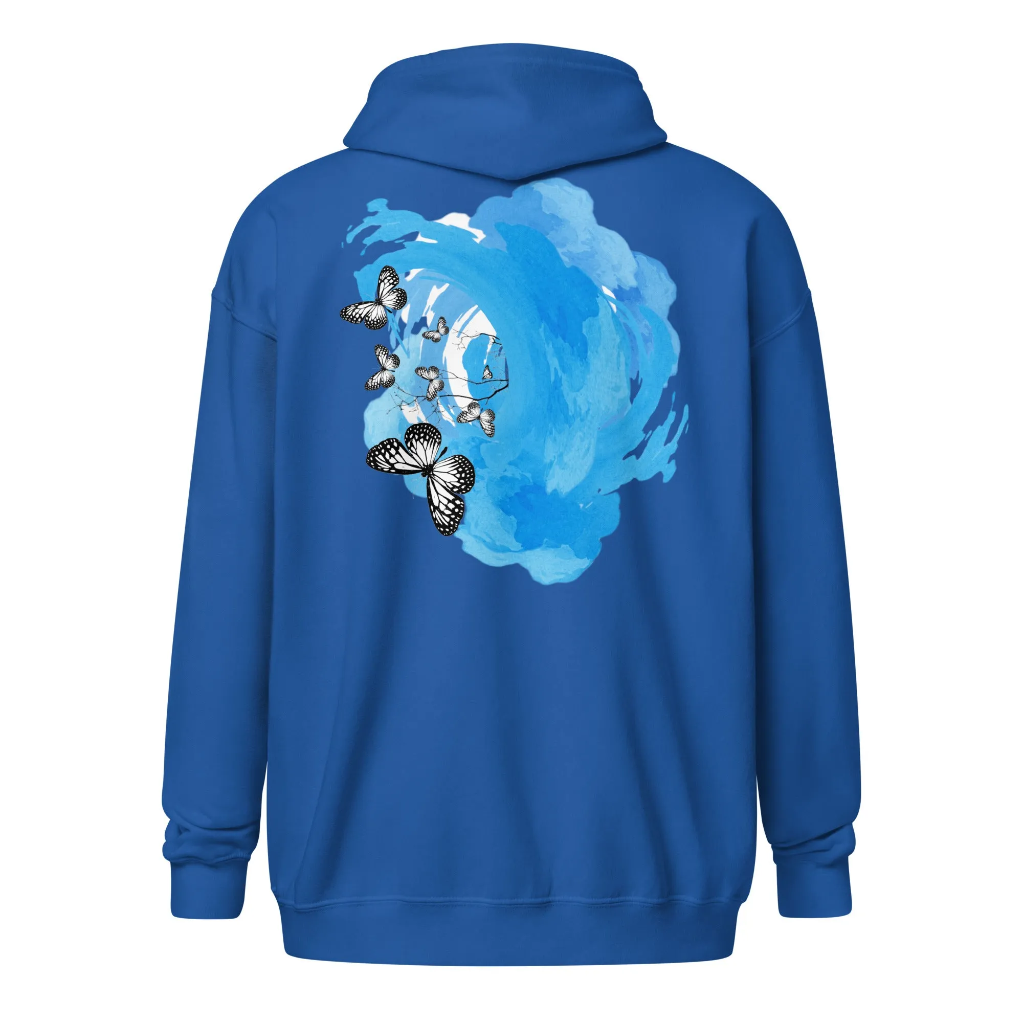 WOF Royal Blue heavy blend zip hoodie